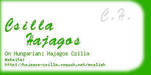 csilla hajagos business card